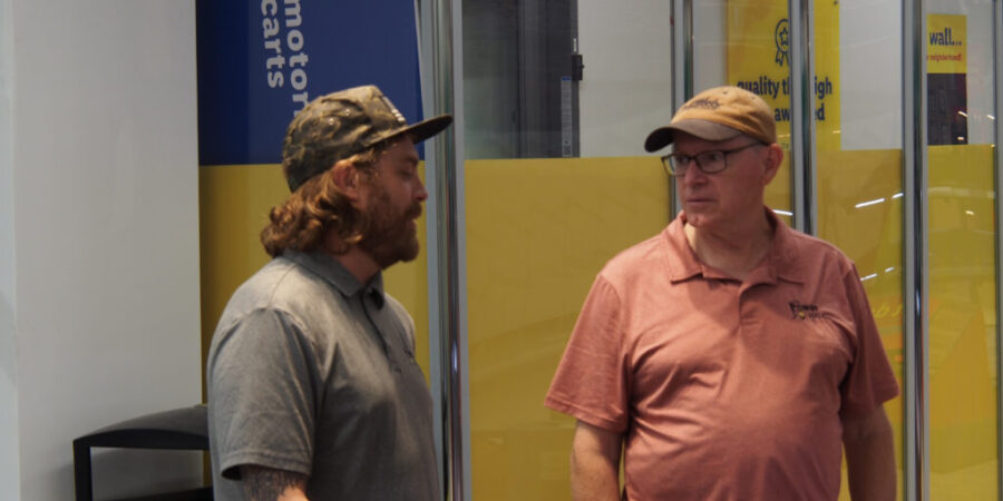 Kenny and Daniel on the Job